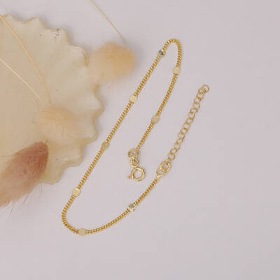 925 Ayar Gümüş Baskılı Gurmet Zincir Bileklik - 3