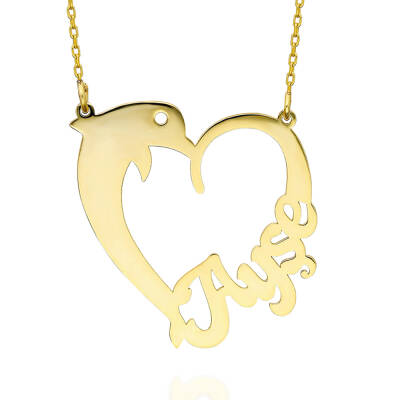 925 Ayar Gümüş İsim Yazılı Yunus Kolye - 2