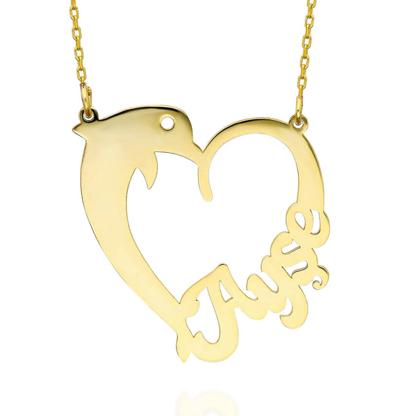 925 Ayar Gümüş İsim Yazılı Yunus Kolye - 2