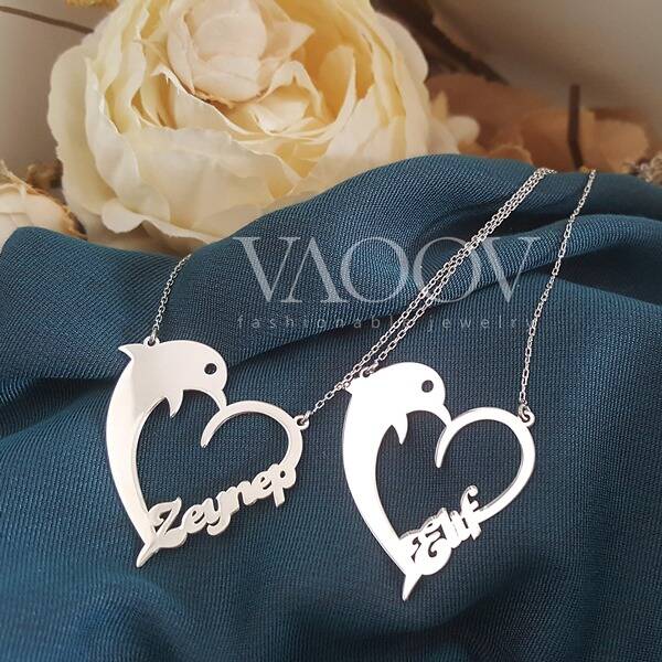 925 Ayar Gümüş İsim Yazılı Yunus Kolye - 3