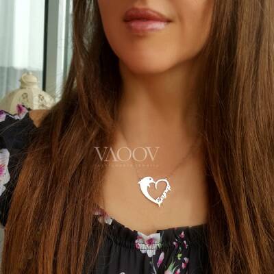 925 Ayar Gümüş İsim Yazılı Yunus Kolye - 5