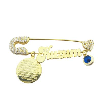 925 Ayar Gümüş İsimli Bebek İğnesi  