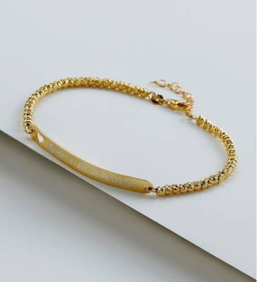 925 Ayar Gümüş İsimli Dorika Bileklik - 4