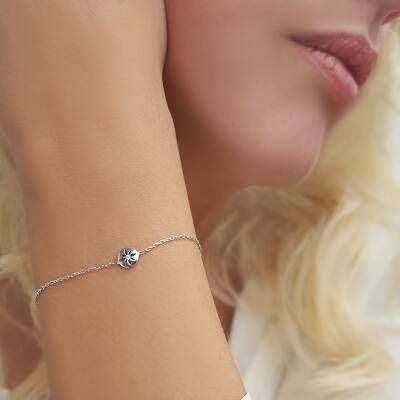 925 Ayar Gümüş Kutup Yıldızı Bileklik - 2