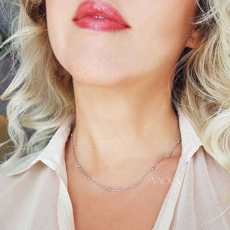 925 Ayar Gümüş Toplu Zincir - 2