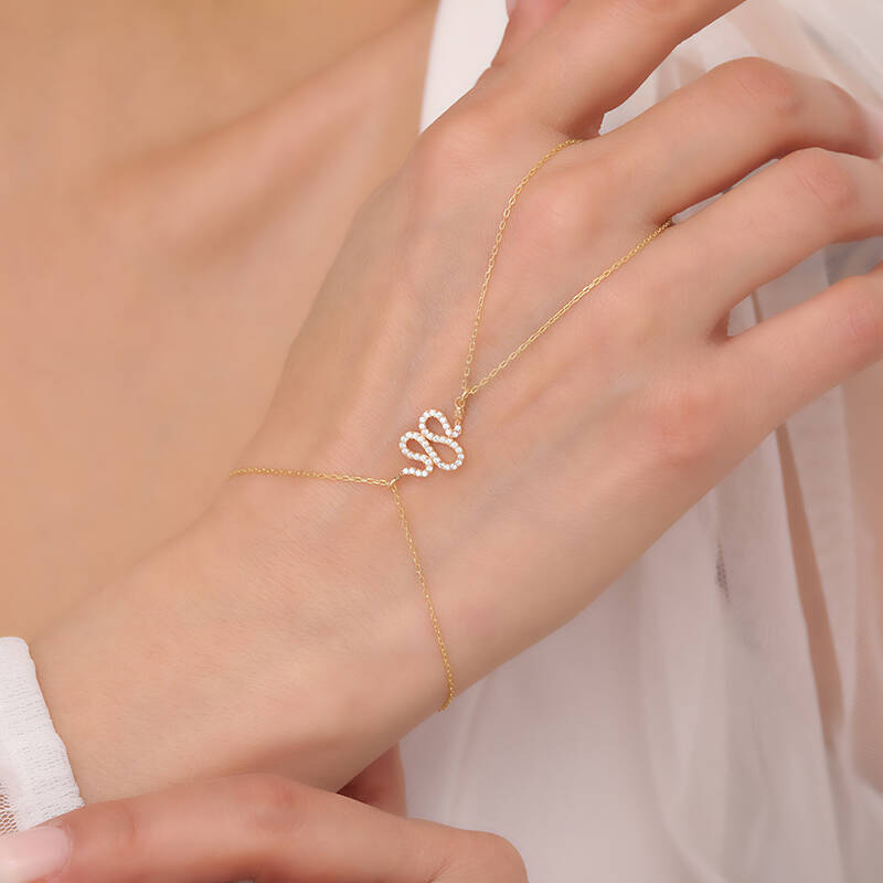 925 Ayar Gümüş Yılan Figürlü Şahmeran Bileklik - 1