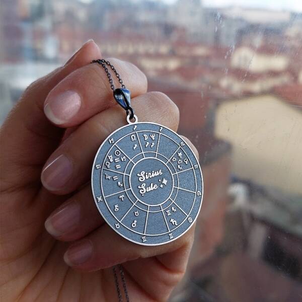 Doğum Haritası Kolye - 4