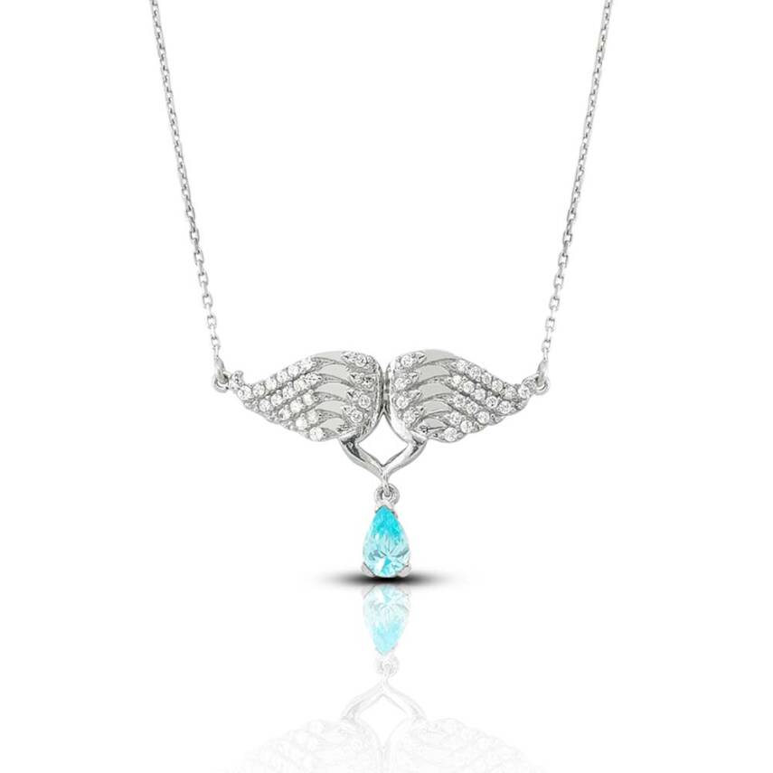 Gümüş Melek Kolye - 1