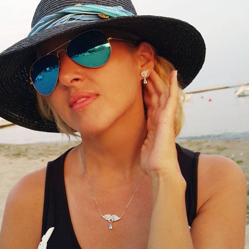 Gümüş Melek Kolye - 2