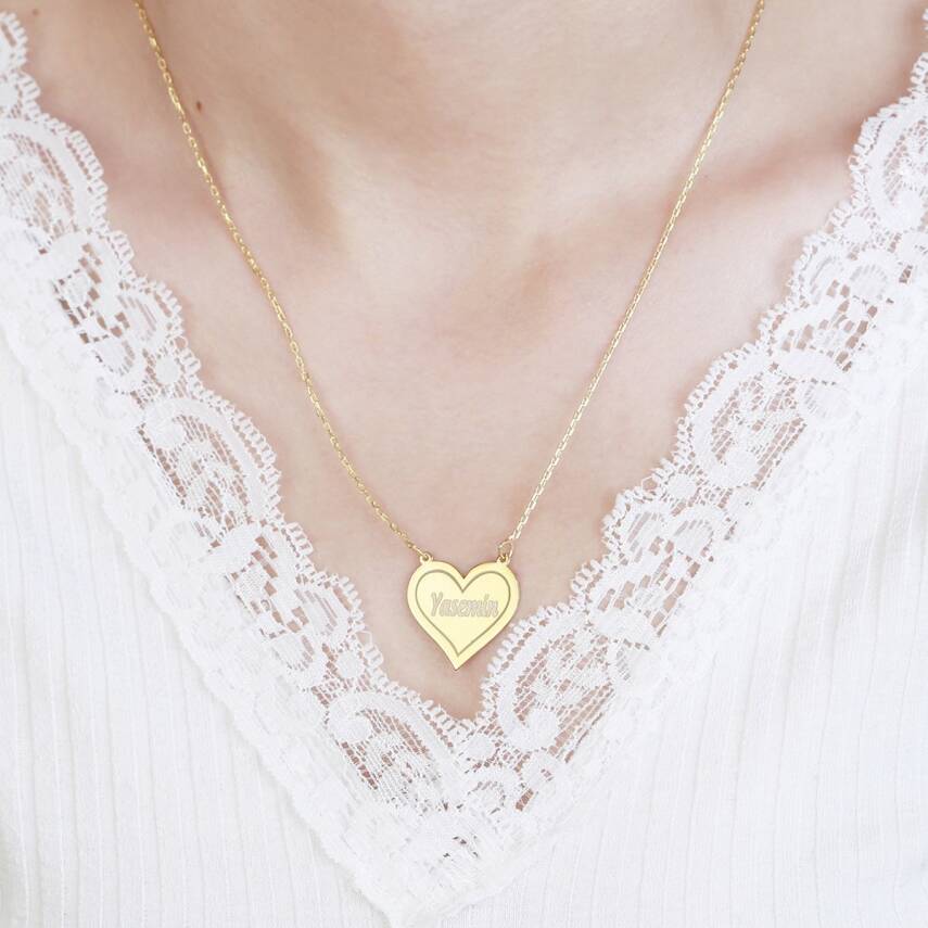 Kalpli Plaka Kolye - 1