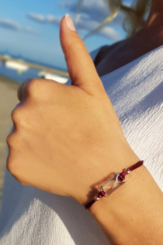 Swarovski Taşlı 925 Ayar Gümüş Bileklik - 2