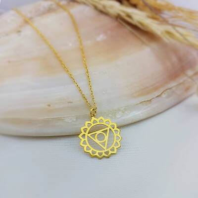 Vaoov 925 Ayar Gümüş Boğaz Çakrası Kolye - 6