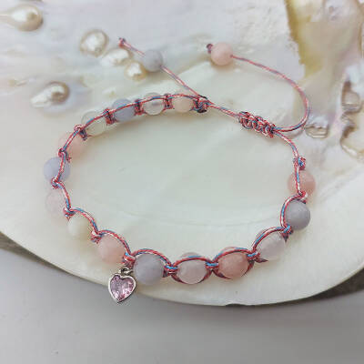 Vaoov 925 Ayar Gümüş Doğal Taşlı Aşk Mıknatısı Bileklik - 3