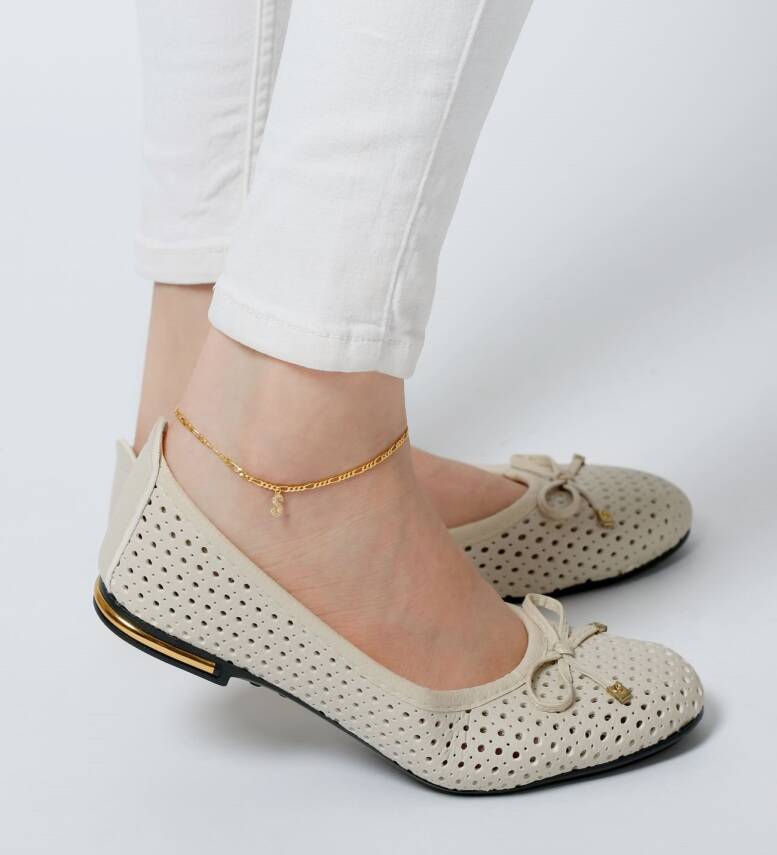 Vaoov 925 Ayar Gümüş Harfli Halhal  - 1