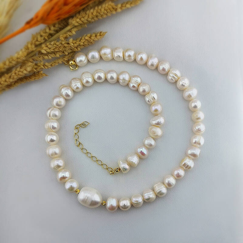 Vaoov 925 Ayar Gümüş İnci Kolye - 2