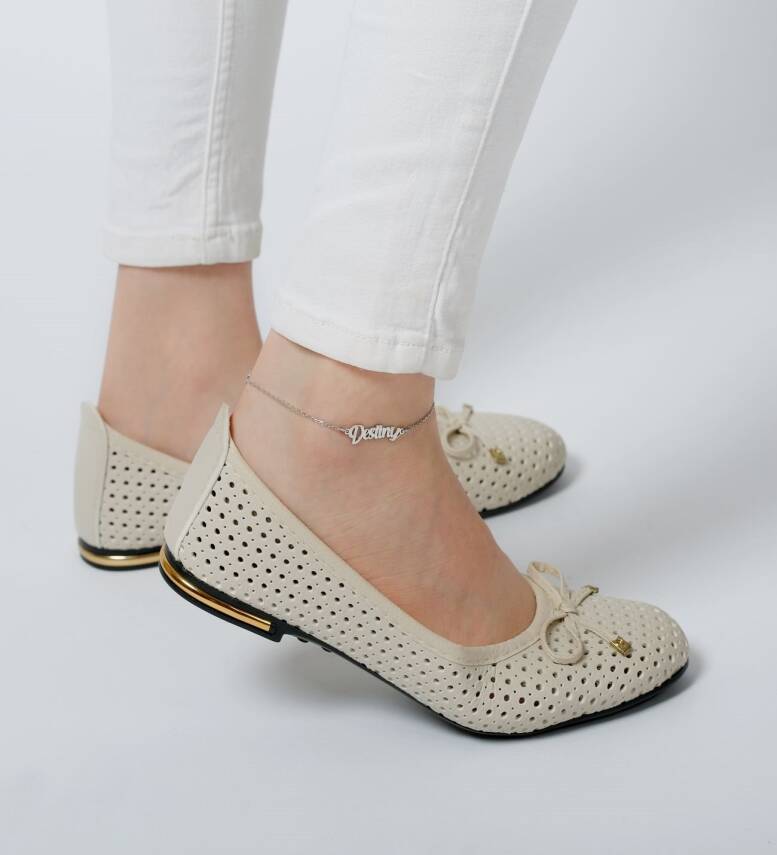 Vaoov 925 Ayar Gümüş İsimli Halhal - 1