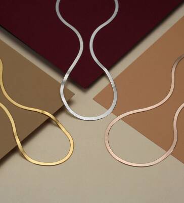 Vaoov 925 Ayar Gümüş İtalyan Yılan Zincir - 4