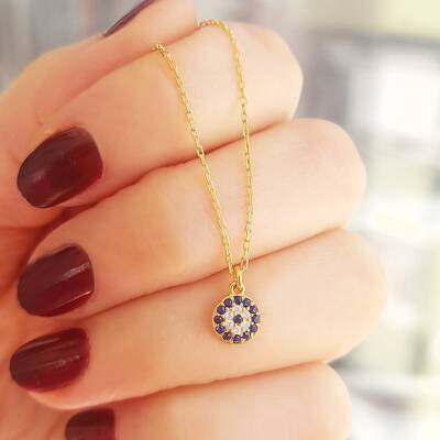 Vaoov 925 Ayar Gümüş Nazar Kolye - 2