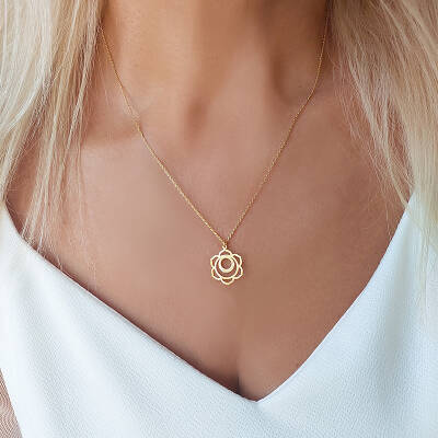 Vaoov 925 Ayar Gümüş Sakral Çakra Kolye - 3