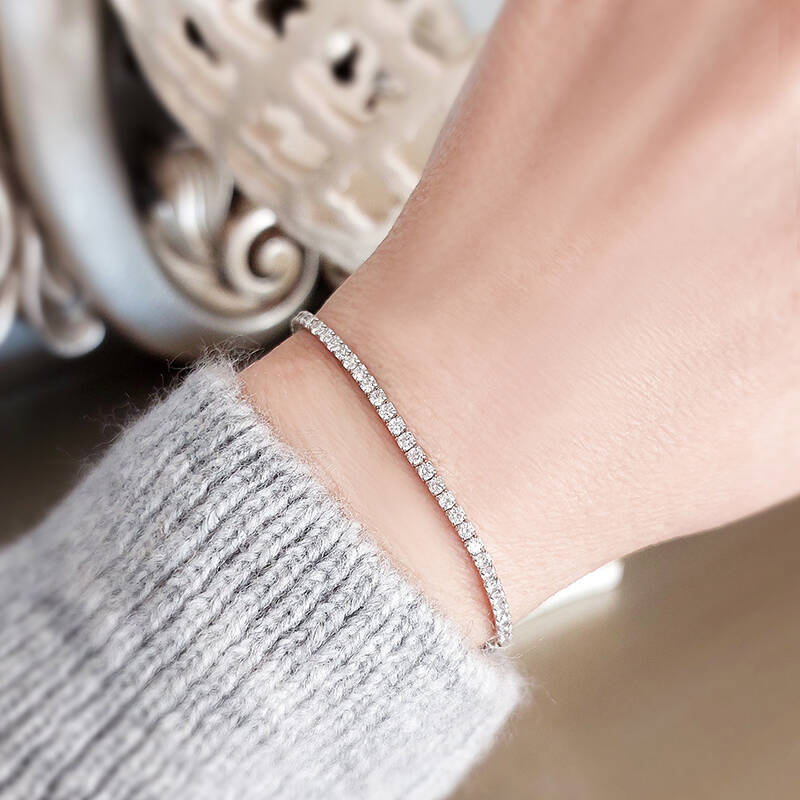 Vaoov 925 Ayar Gümüş Su Yolu Bileklik - 3