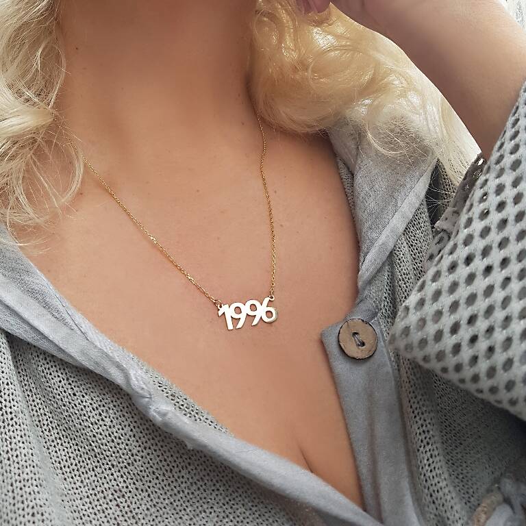 Vaoov 925 Ayar Gümüş Tarih Kolye - 2