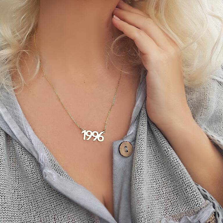 Vaoov 925 Ayar Gümüş Tarih Kolye - 4