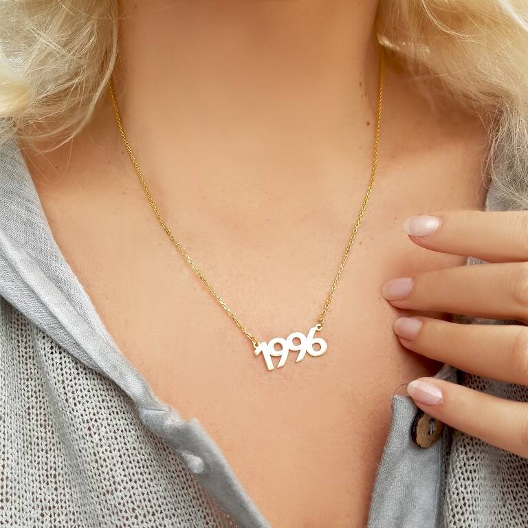 Vaoov 925 Ayar Gümüş Tarih Kolye - 6