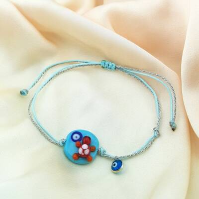 VAOOV El Yapımı Murano Camı Kaplumbağa Nazar Bileklik - 2