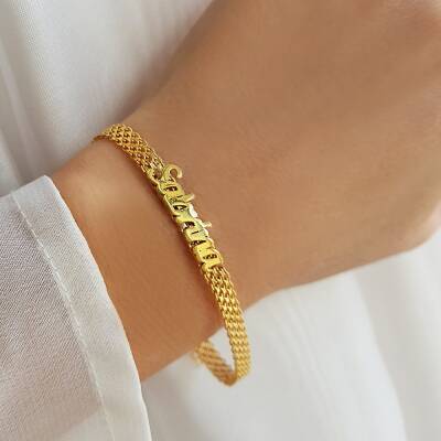 Zincir Örme Retro Bileklik  - 1