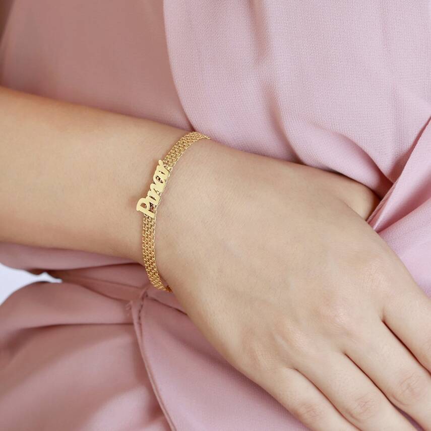 Zincir Örme Retro Bileklik  - 4